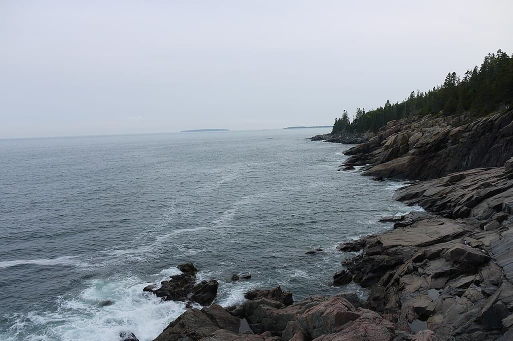 Felsige Atlantikküste im Acadia-Nationalpark